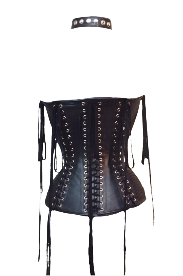 Accentuate your curves with our Genuine Leather Corset, designed to cinch in your body in all the right places. Featuring a beautiful lace-up design on the front and back sides, and a cross halter neck for added elegance. Shop now for easy access with the center front YKK zipper closure!