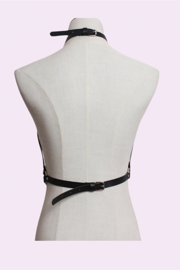 Etta leather body harness