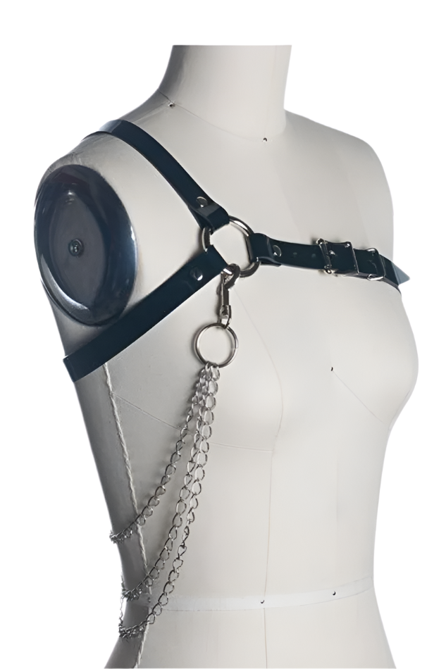 Esme Chest Harness with Silver Chains