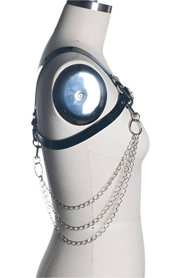 Esme Chest Harness with Silver Chains