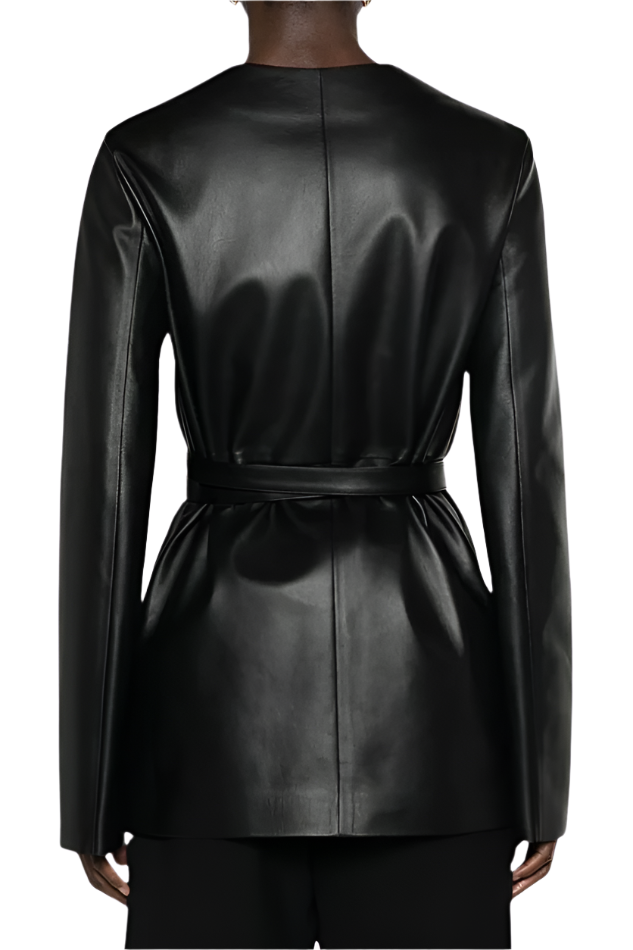 Gertrude leather Coat Shirt