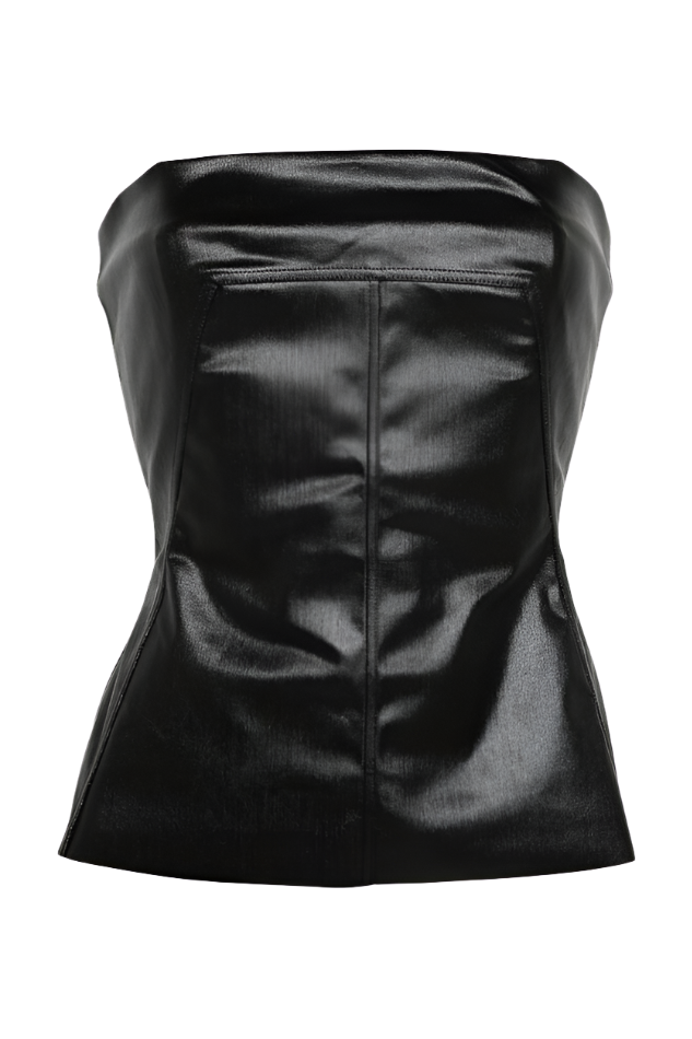 Accentuate your curves with our Sleek Genuine Leather Bustier Top, featuring a simple yet delicate design and a center back YKK zipper for easy wear. Elevate your style with this chic and form-fitting piece. Shop now!