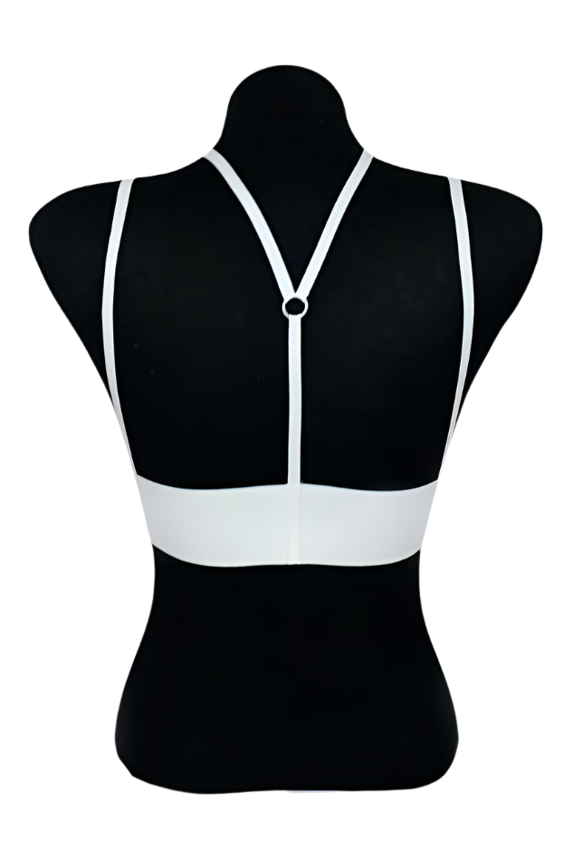 Davina Leather harness white | black