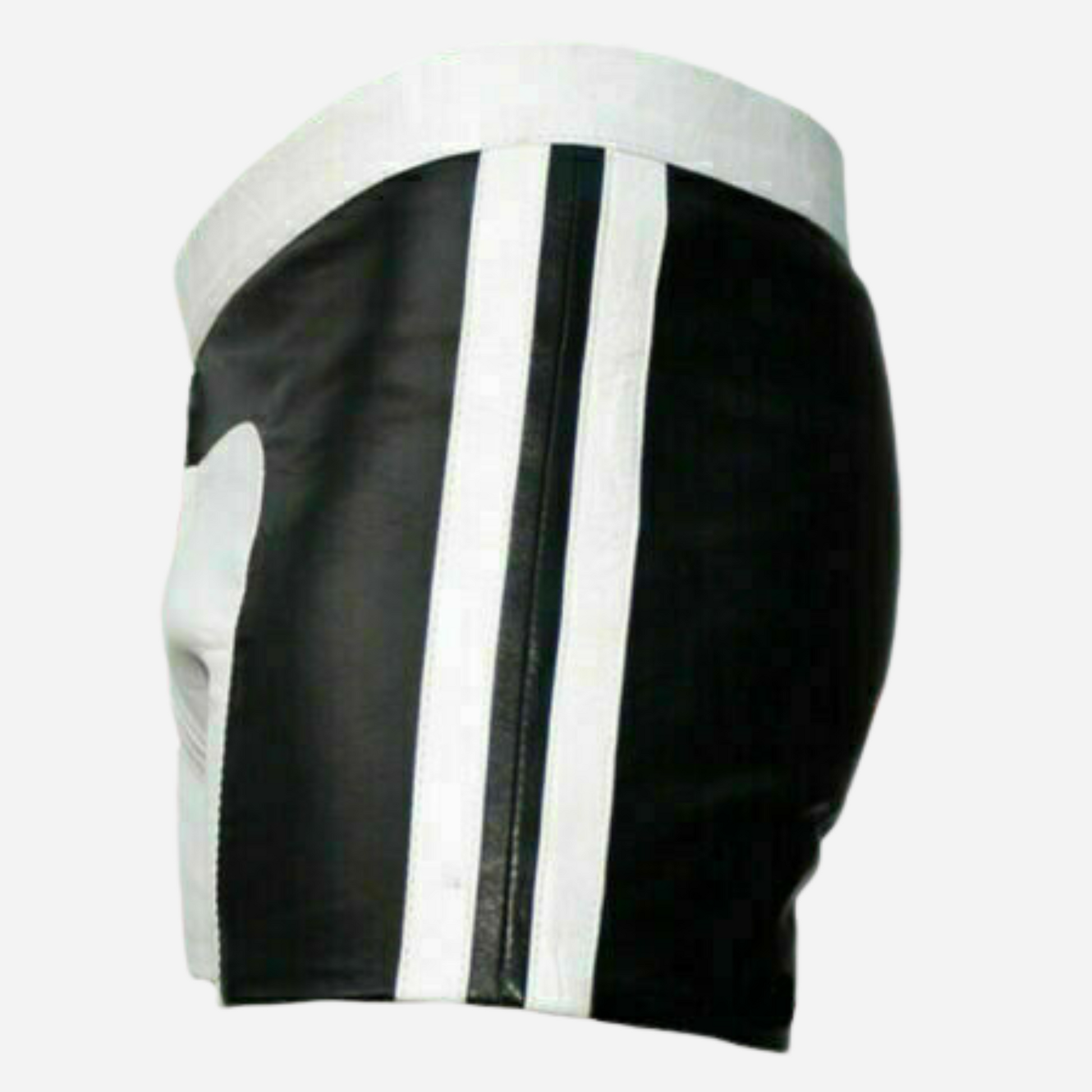 Shop Our Black & White Brief Leather Shorts with Zipper, perfect for club wear. Featuring high-quality leather and trendy zipper accents, these stylish shorts are designed for bold fashion lovers. Ideal for a standout look at parties and events.