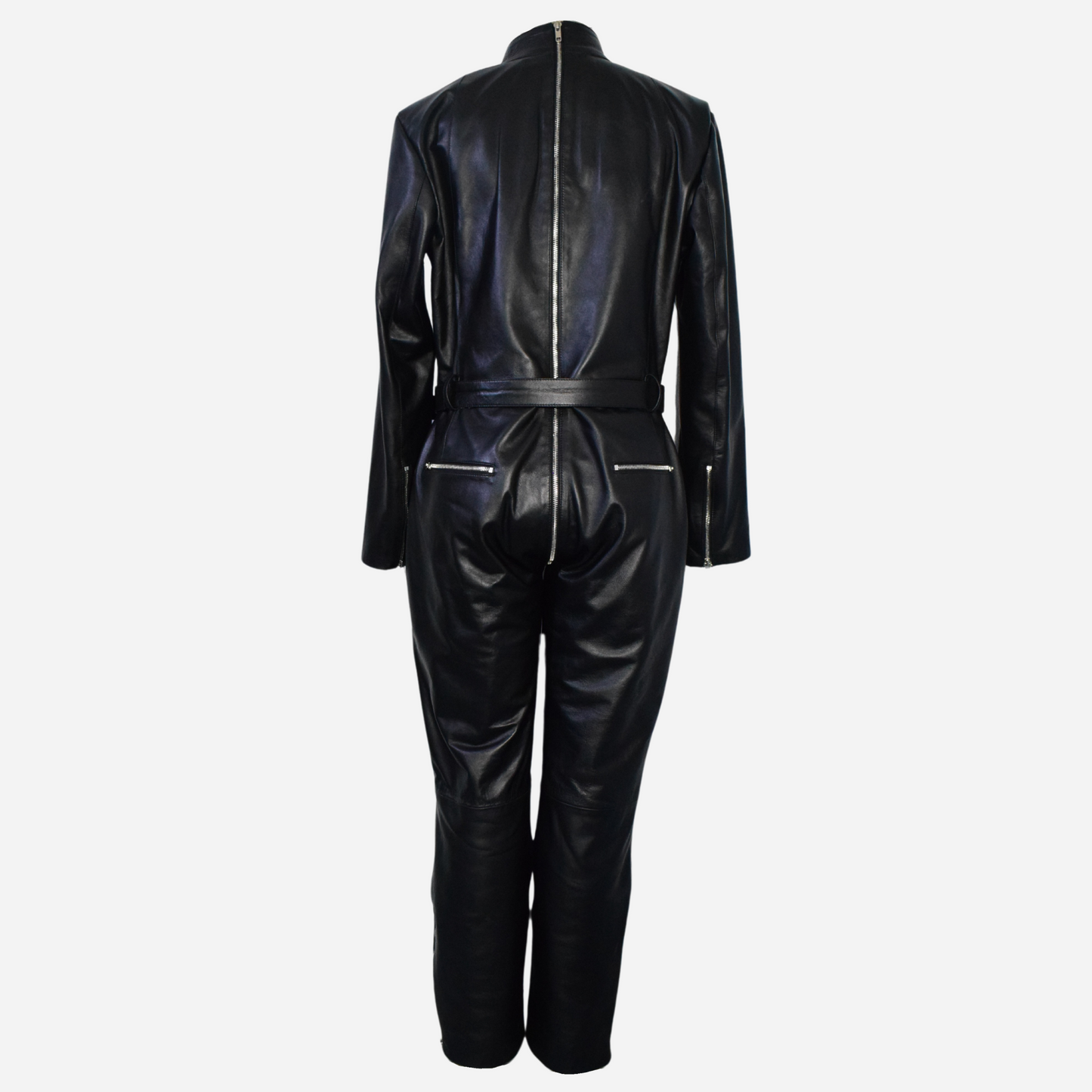 Our Genuine Leather Catsuit—premium leather, sleek design, and comfort for bold, edgy fashion statements.