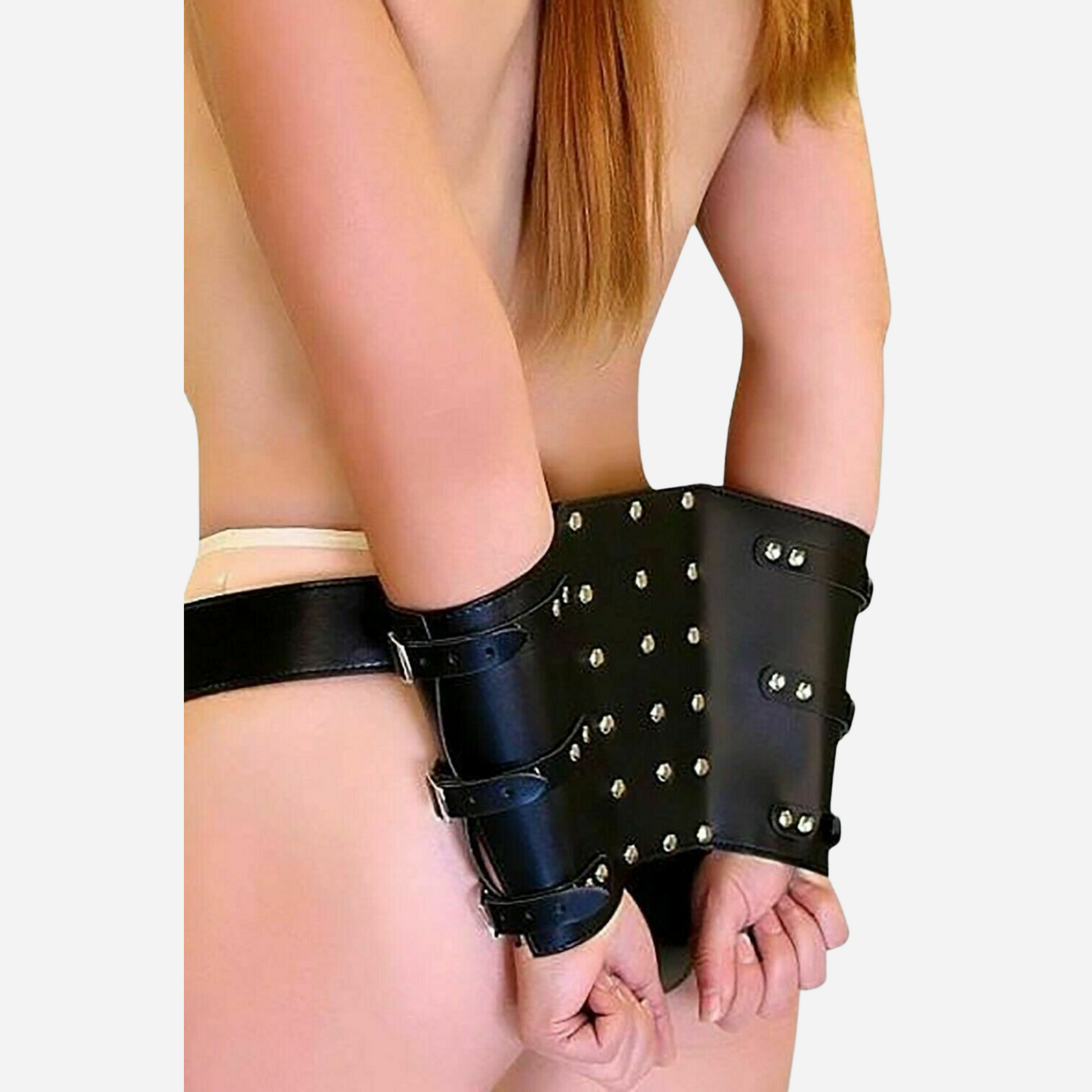 Experience luxury and comfort with our Genuine Leather Forearm Restraint, featuring premium adjustable straps for a customizable fit. Crafted from high-quality leather, this durable and stylish restraint is perfect for both personal and professional use. Enhance your collection with our secure, elegant bondage gear today.