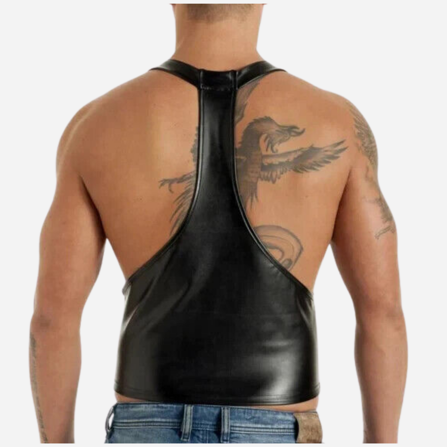 Discover our Handmade Real Leather Men’s Corset Vest with Zipper Fastening. Crafted from premium leather, this stylish vest features adjustable straps, double-stitched joints, and easy front closure. Available in sizes S-4XL, with custom options. Shop now for a perfect fit and elevate your wardrobe!