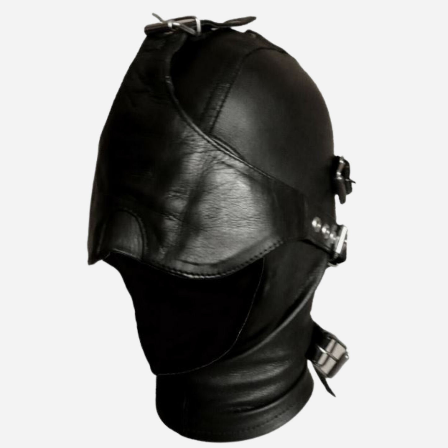 "Discover our Real Leather Bondage Hood Mask, crafted for the ultimate sensory experience. This high-quality leather mask features adjustable straps and a sleek design, ideal for BDSM and fetish play. Enhance your collection with durable, luxurious gear that combines style and function. Shop now!"