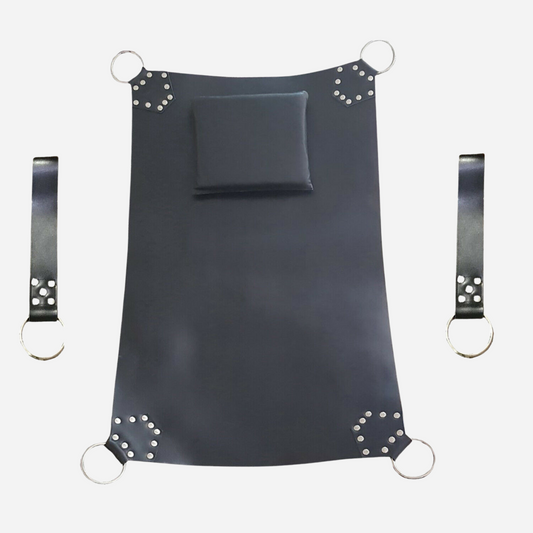 our premium leather heavy-duty sling featuring a soft pillow and durable O-rings.