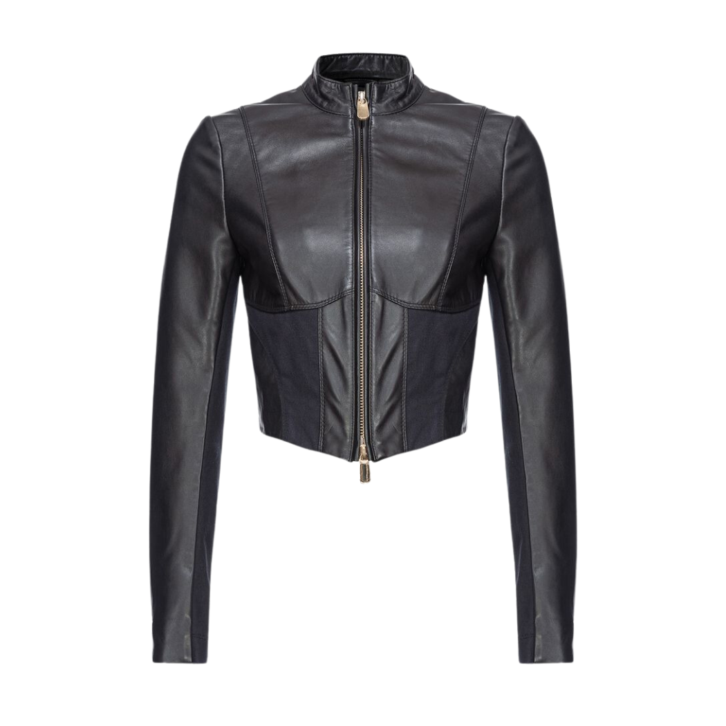 Channel Y2K vibes with our Genuine Leather Jacket featuring a waist-hugging design. Perfect for the Y2K aesthetic, this jacket boasts a YKK zipper closure in the front. Shop now and add a nostalgic touch to your wardrobe!