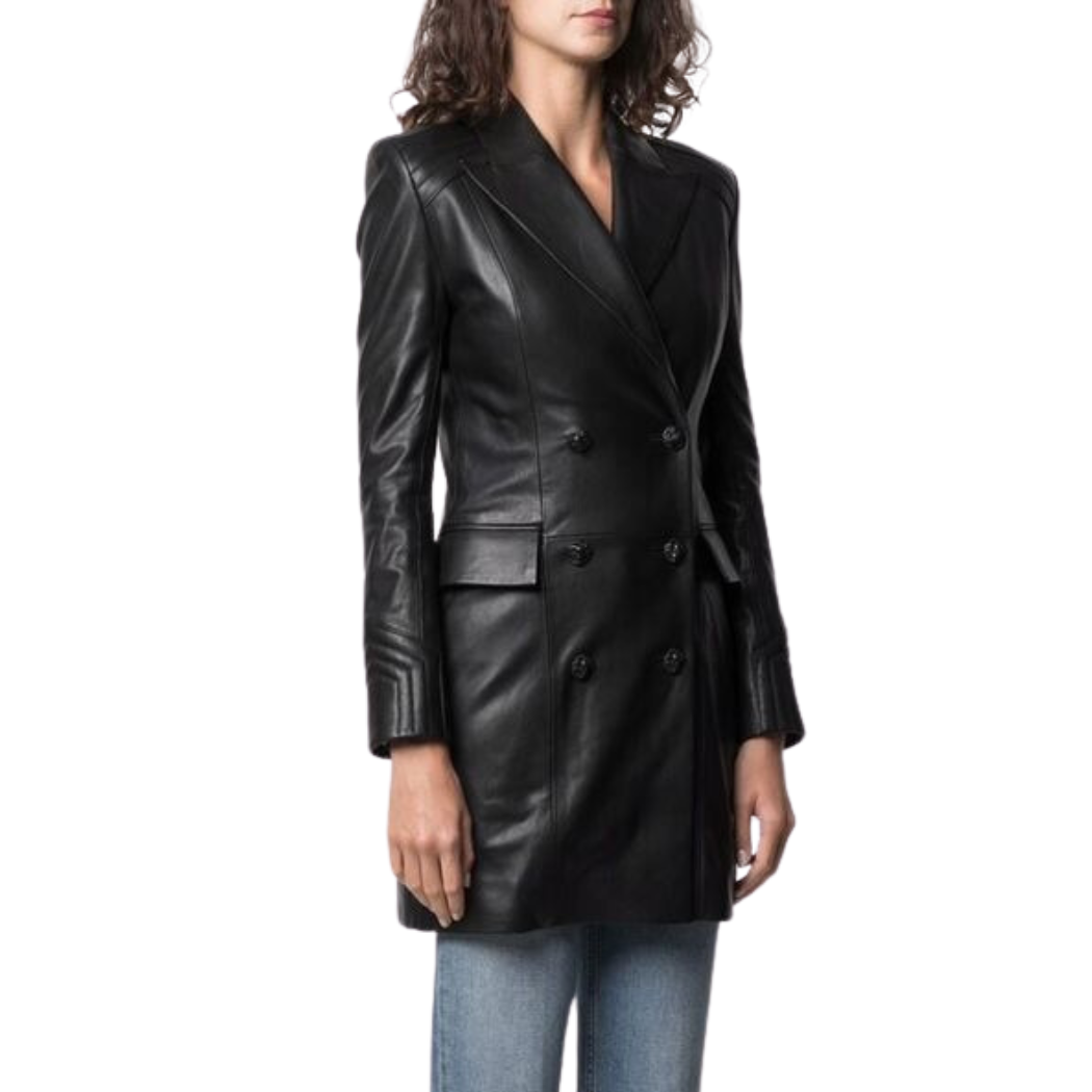 Leather coat Women