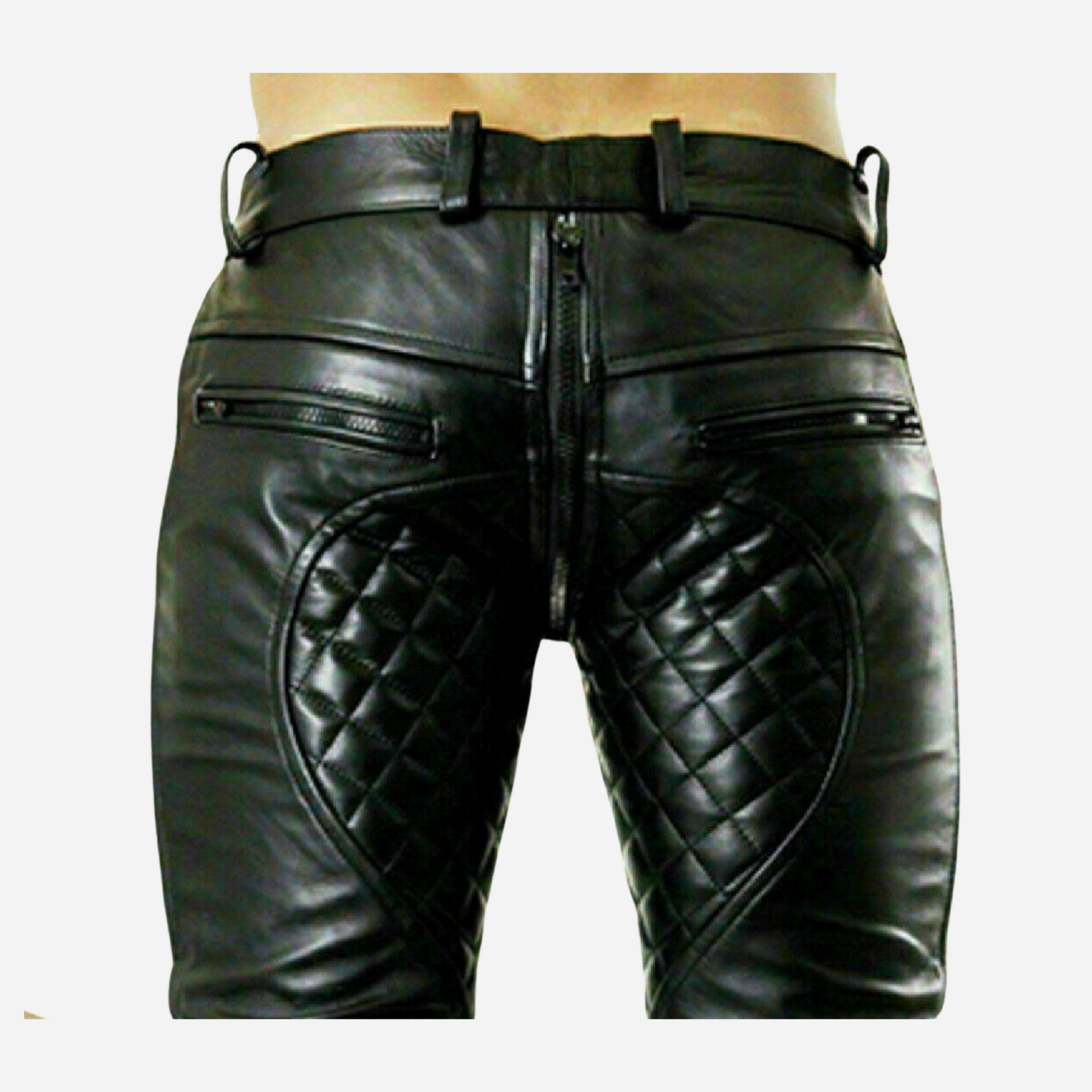Men’s Real Leather Black Quilted Shorts, designed for ultimate style and comfort. Crafted from premium leather, these shorts feature a full front to rear zip and a trendy quilted design, perfect for clubwear and nightlife. Elevate your look—shop now and explore our complete leather collection!