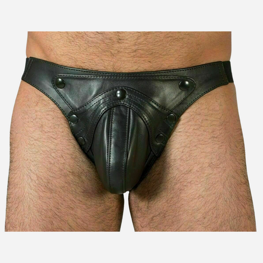 Explore our premium collection of leather shorts and jockstraps, expertly crafted from 100% genuine leather for ultimate comfort and style. Our range includes versatile designs with removable cod pouches, adjustable waistbands, and soft leather linings. Enjoy durability with double-stitched hems and snap button closures. Perfect for everyday wear or special occasions, our leather apparel combines high-quality construction with a luxurious feel. Available in all sizes, upgrade your wardrobe with our stylish