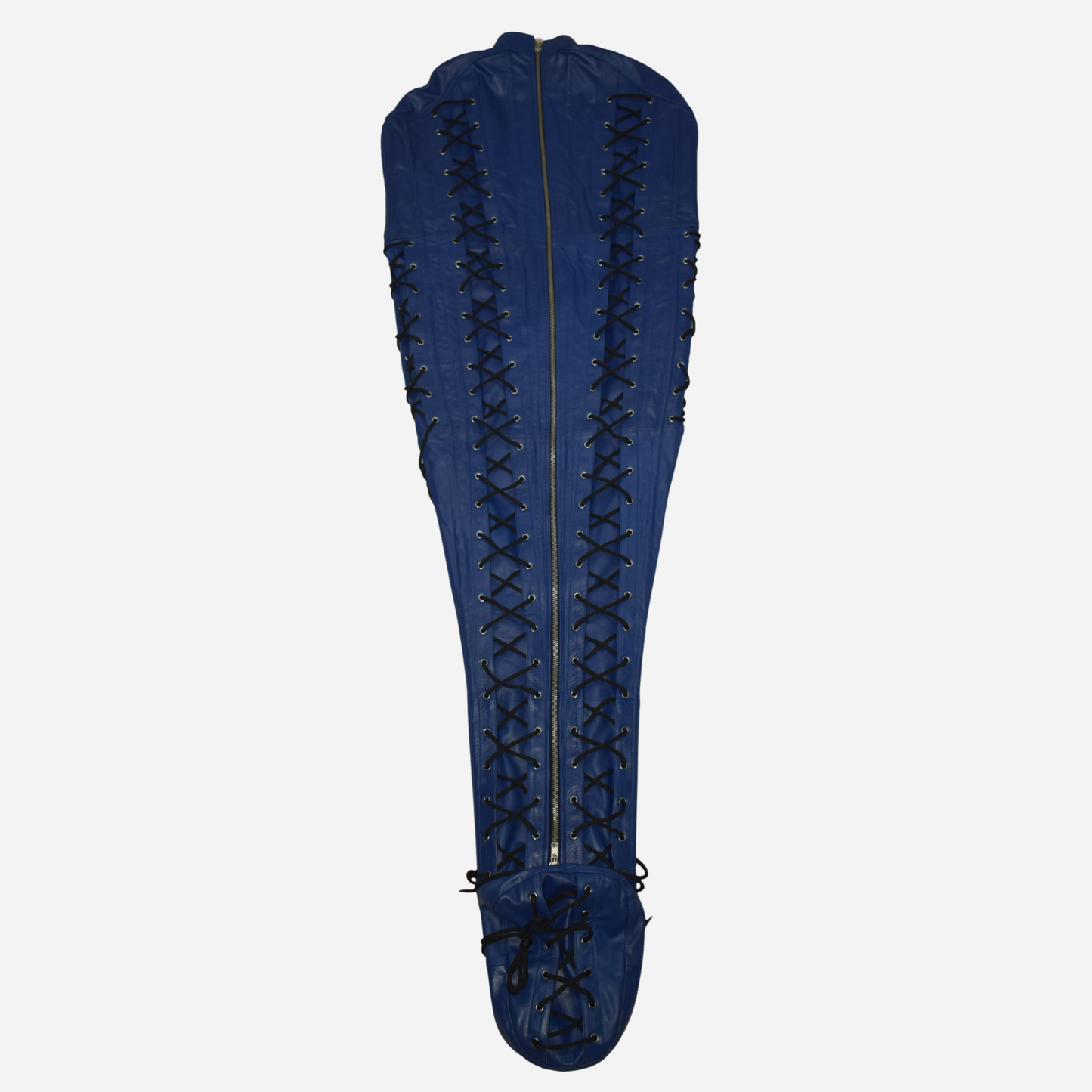 Our Genuine Leather Sleepsack With lace up, zipper chest.