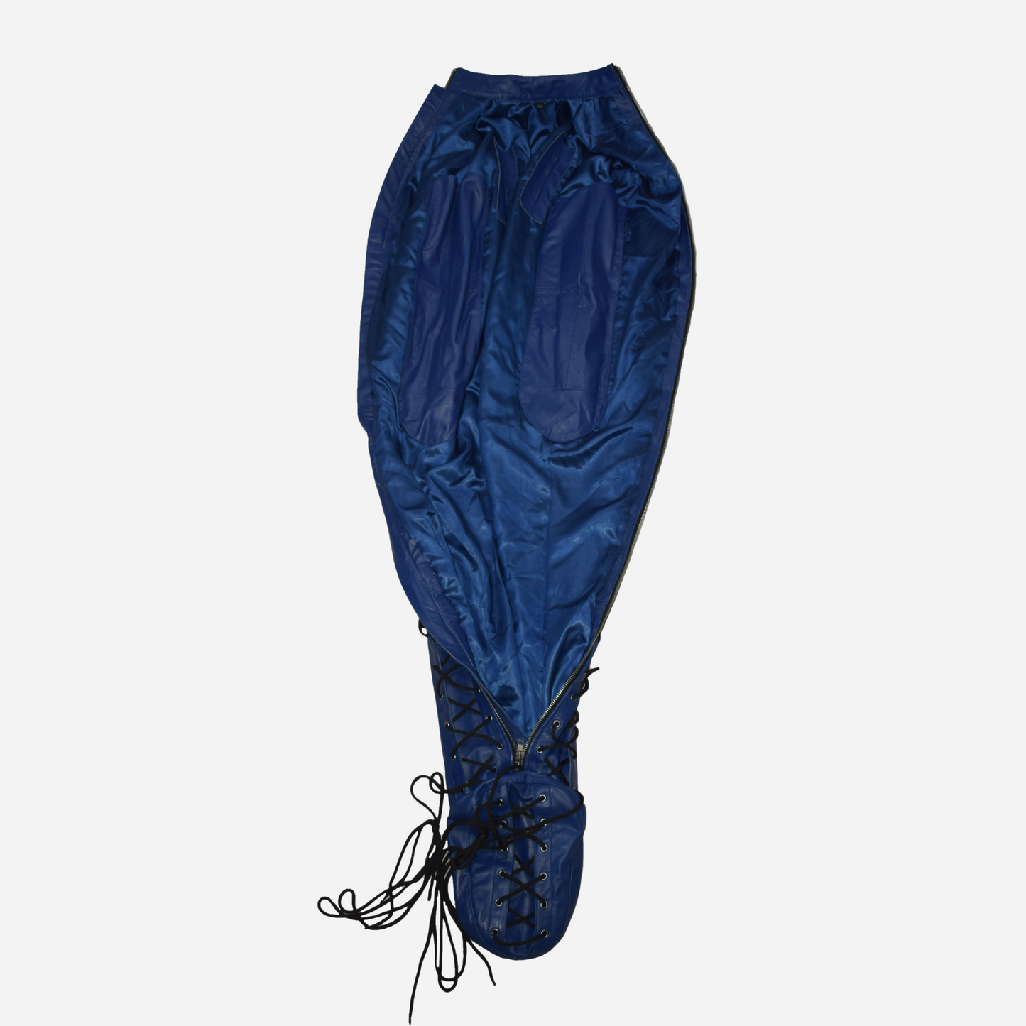 Our Genuine Leather Sleepsack With lace up, zipper chest.