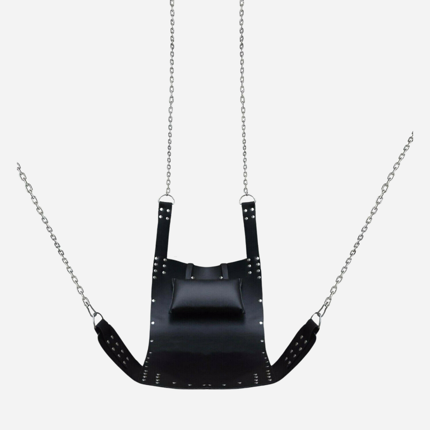 Real Leather Bondage sling with pillow and D-rings.