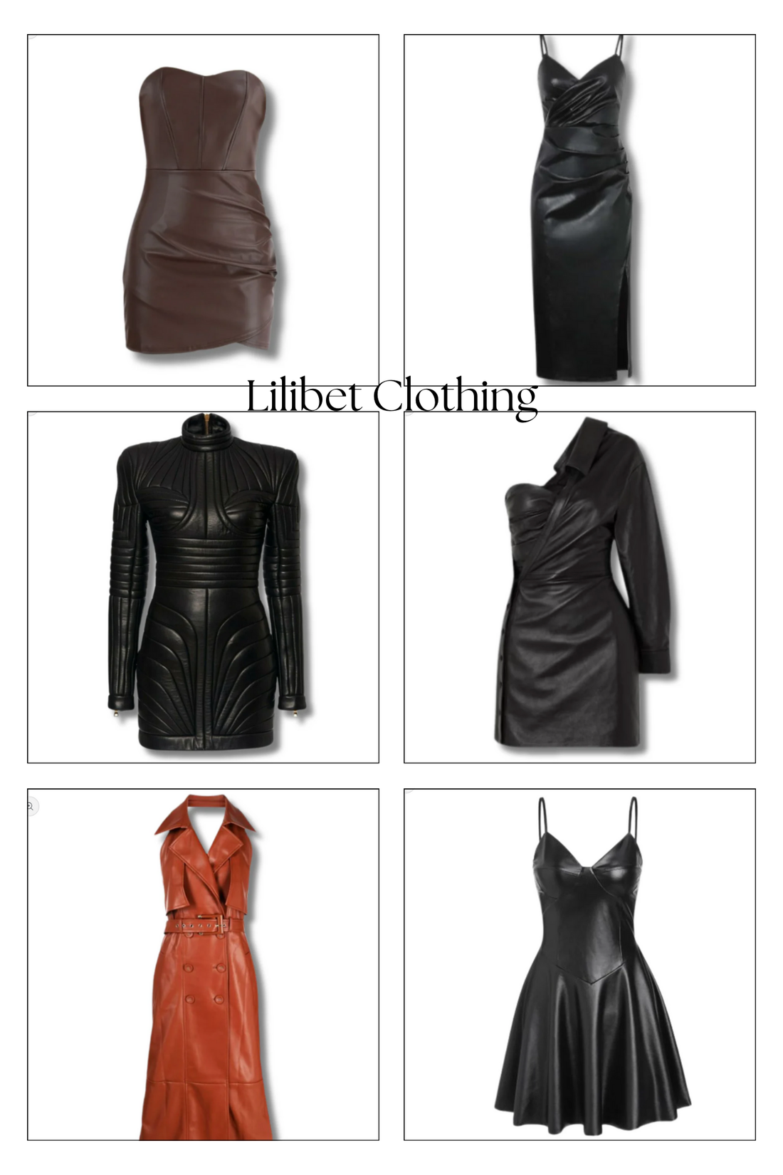 6 Stunning Black Leather Dresses from Lilibet Clothing for Every Occasion