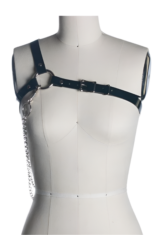 Esme Chest Harness with Silver Chains