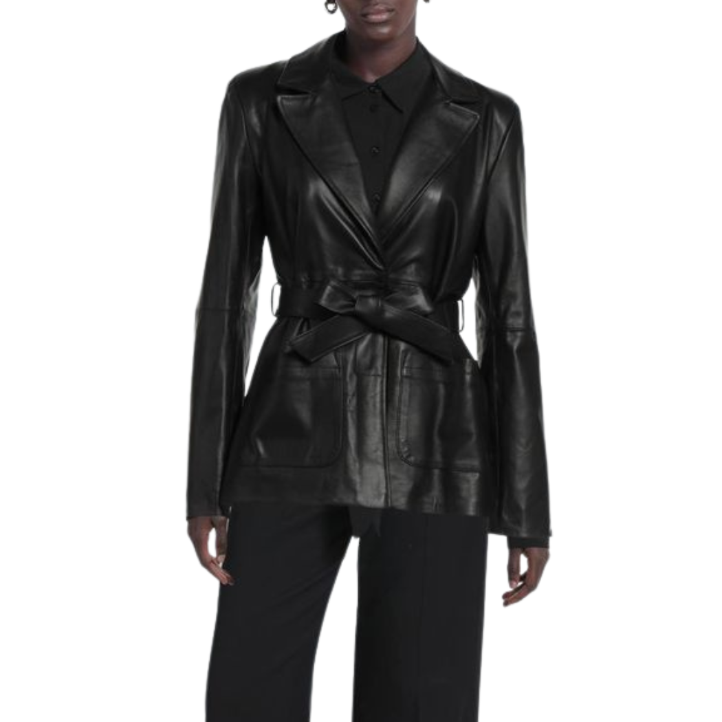 Leather Blazer Women