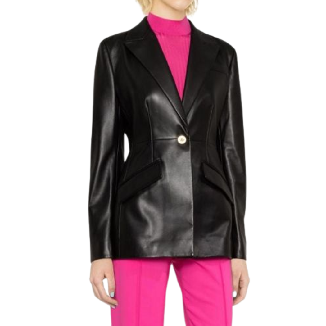 Leather Blazer Women