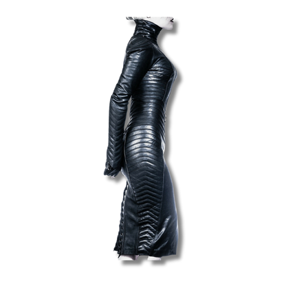 Luna Gothic Body-con Leather Dress