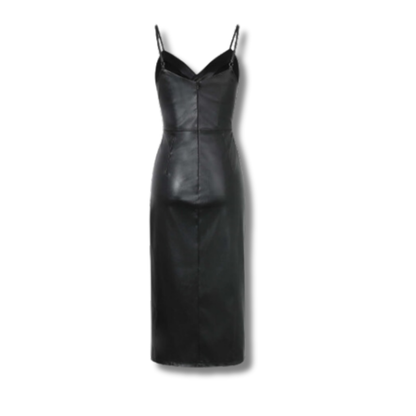 Black Leather dress women