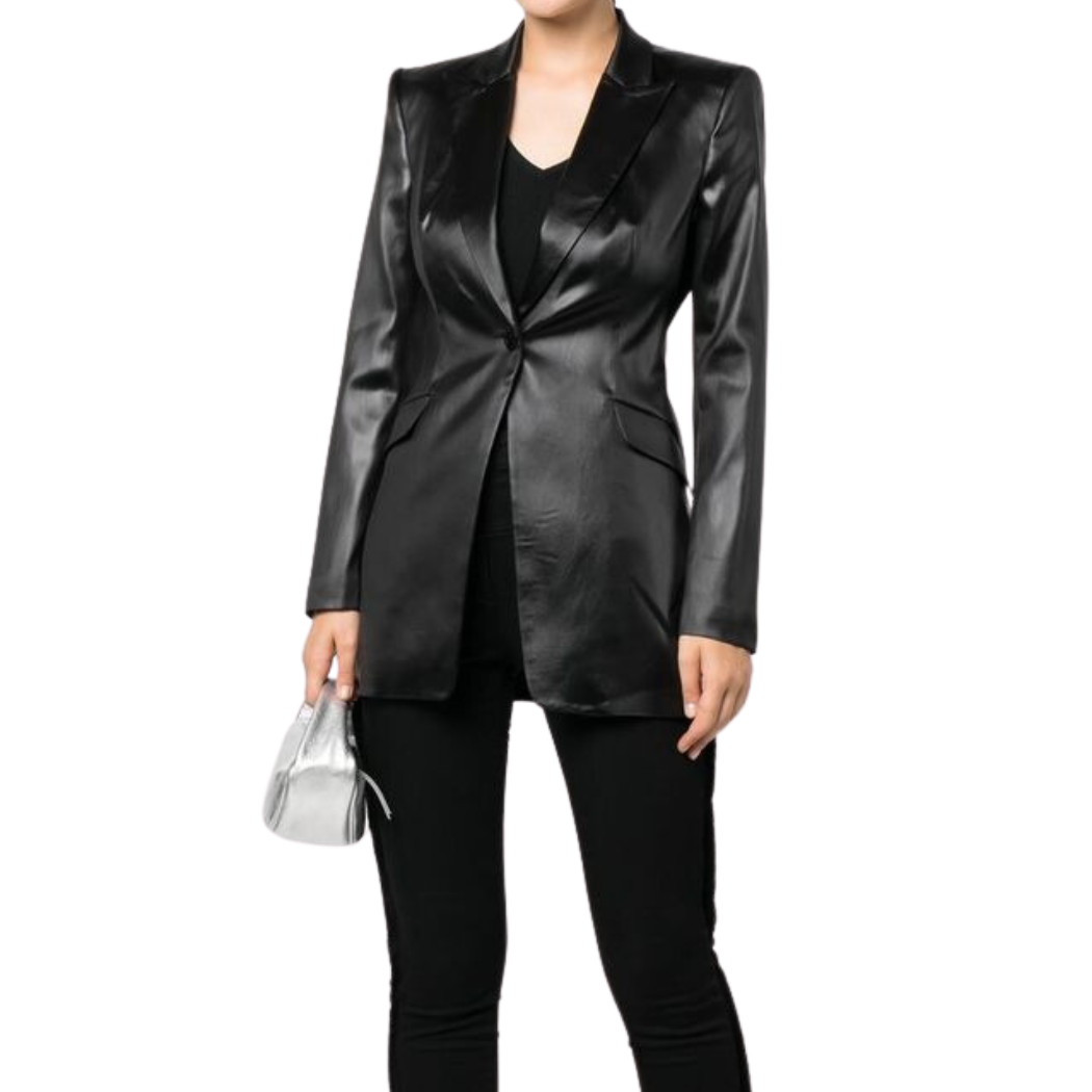 Leather Blazer Women