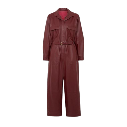 Women Leather jumpsuit