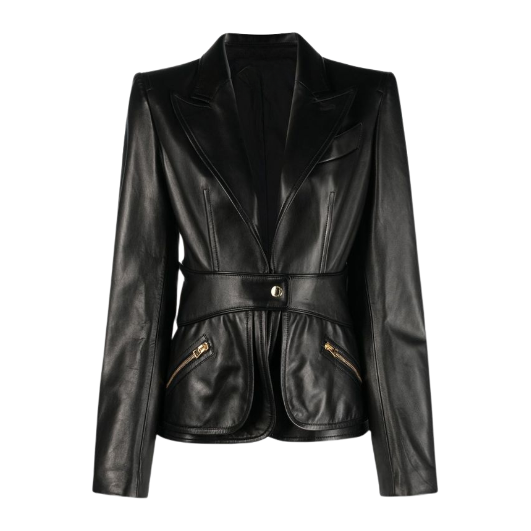 Leather Blazer Women